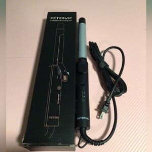 FETERVIC 1 Inch Curling Iron with Ceramic Coating Barrel with 3 settings.